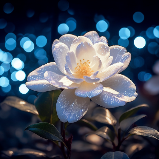 White Camellia Diamond Art Kit