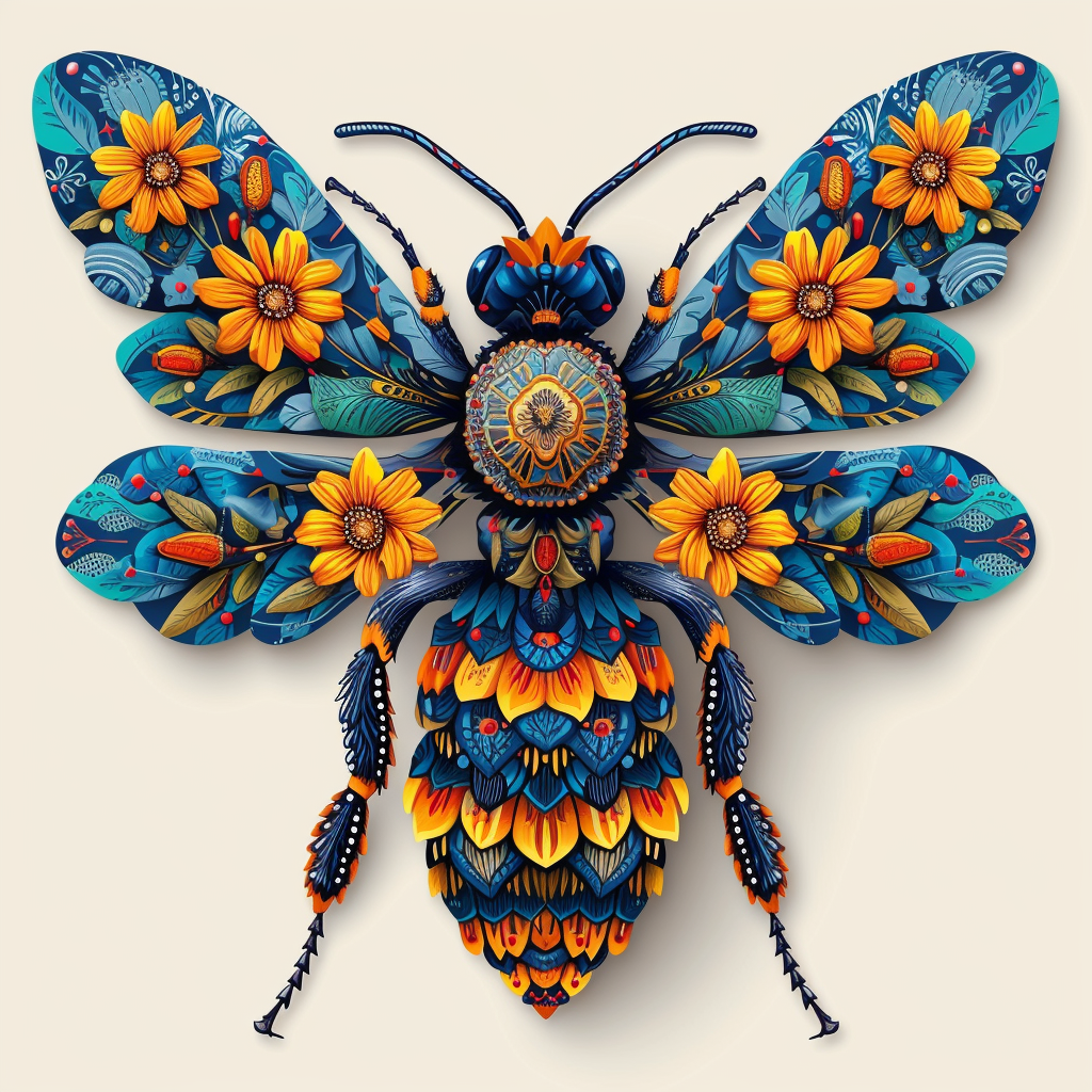 Ornate Bee Diamond Art Kit