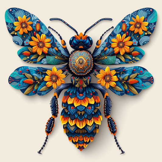 Ornate Bee Diamond Art Kit
