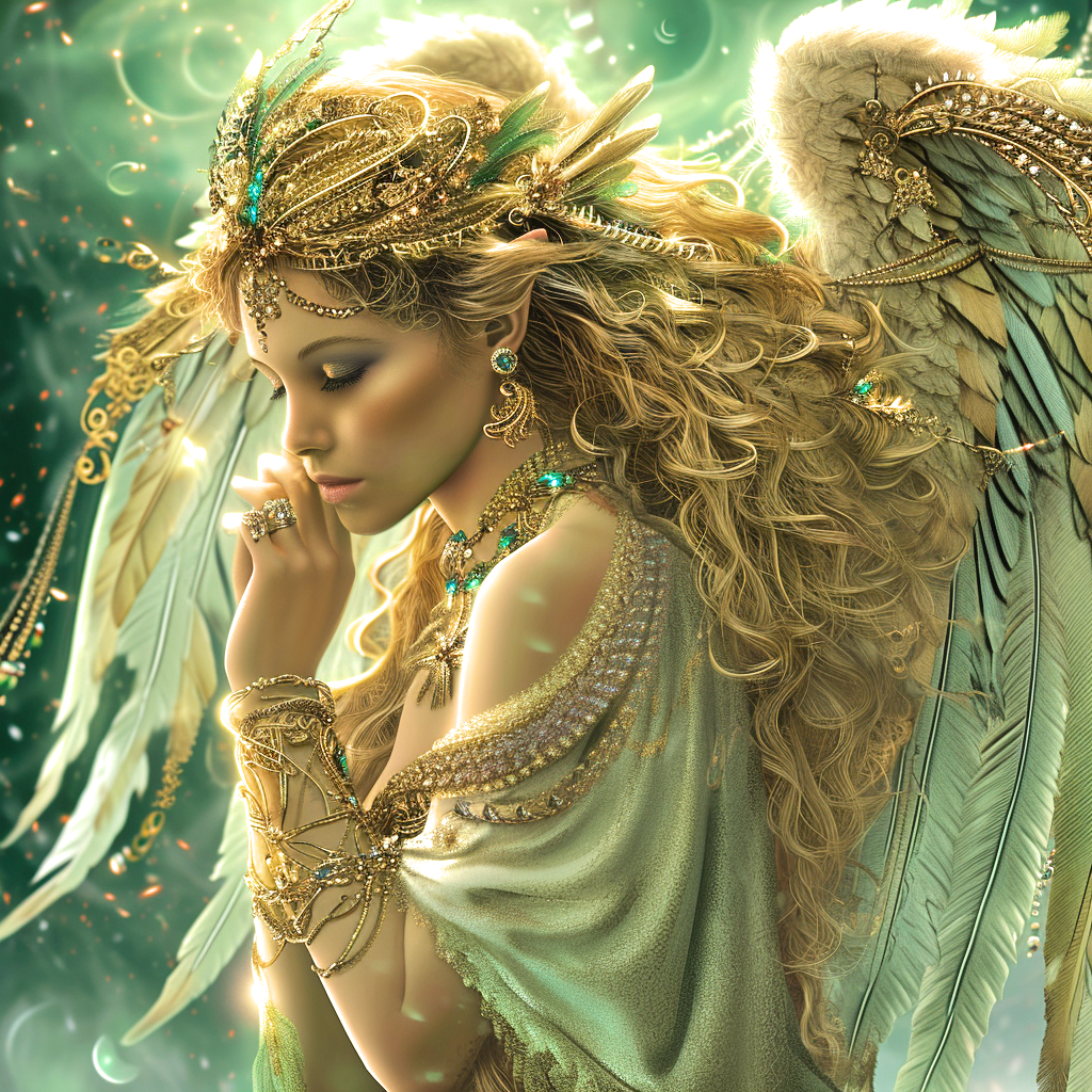 Golden Hair Angel Diamond Art Kit