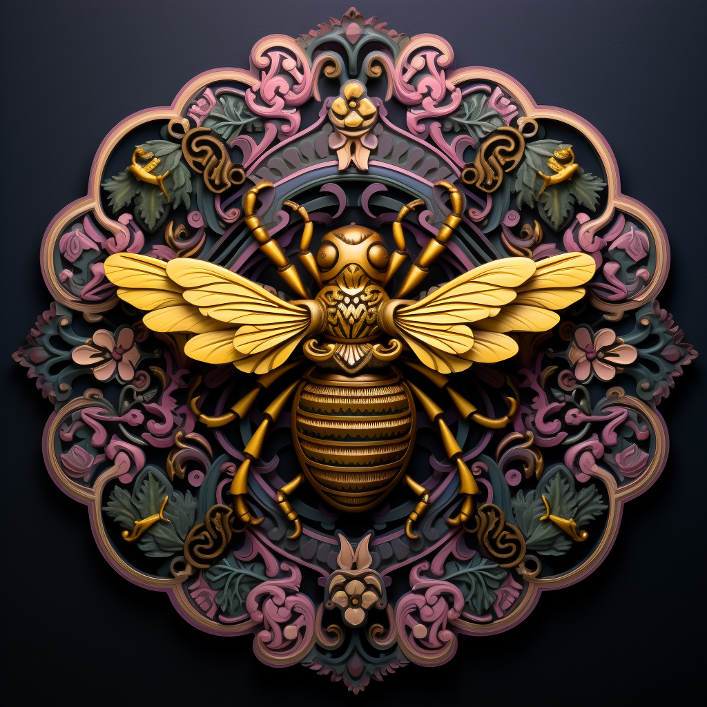 Bronze Bee Diamond Art Kit