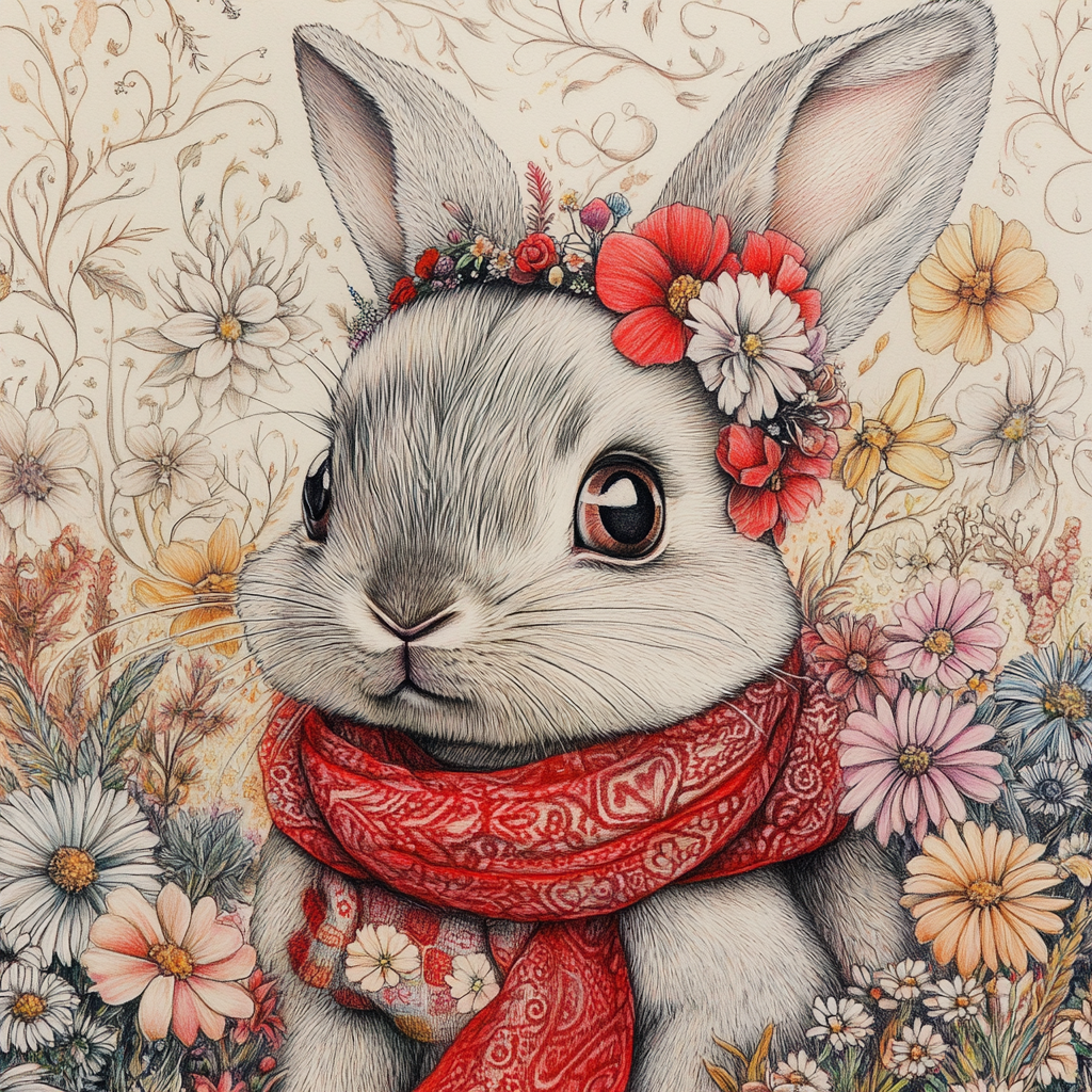 Prints Car Rabbit Flowers Diamond Art Kit