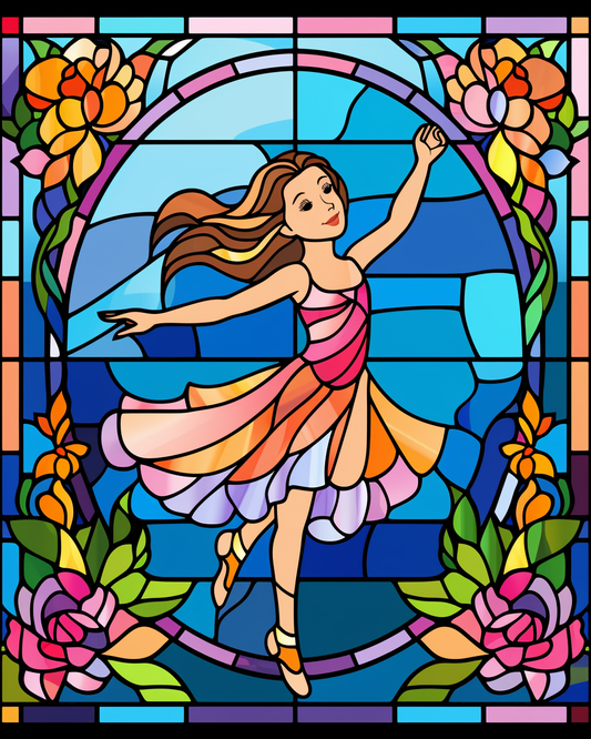 Abstract Young Dancer Diamond Art Kit