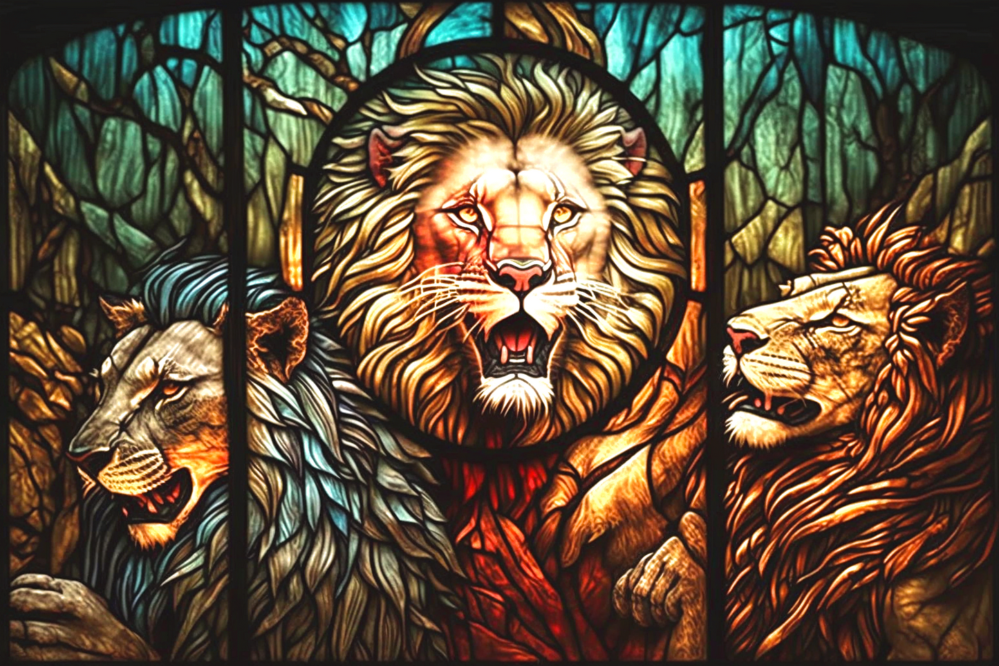 Lion Abstract Diamond Art Kit