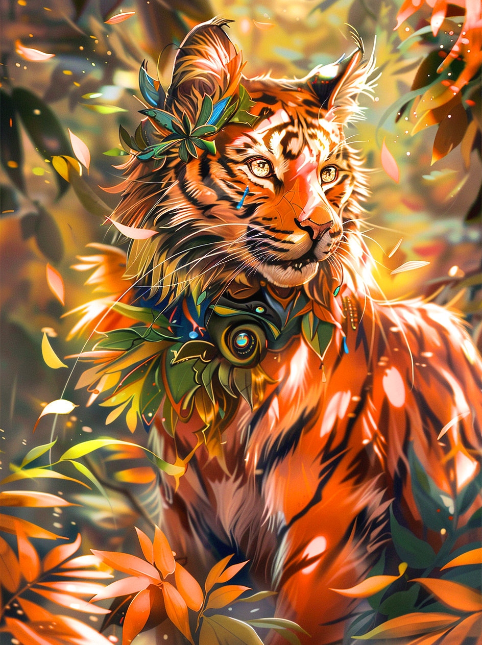 Tiger Jungle Cat Diamond Art Kit