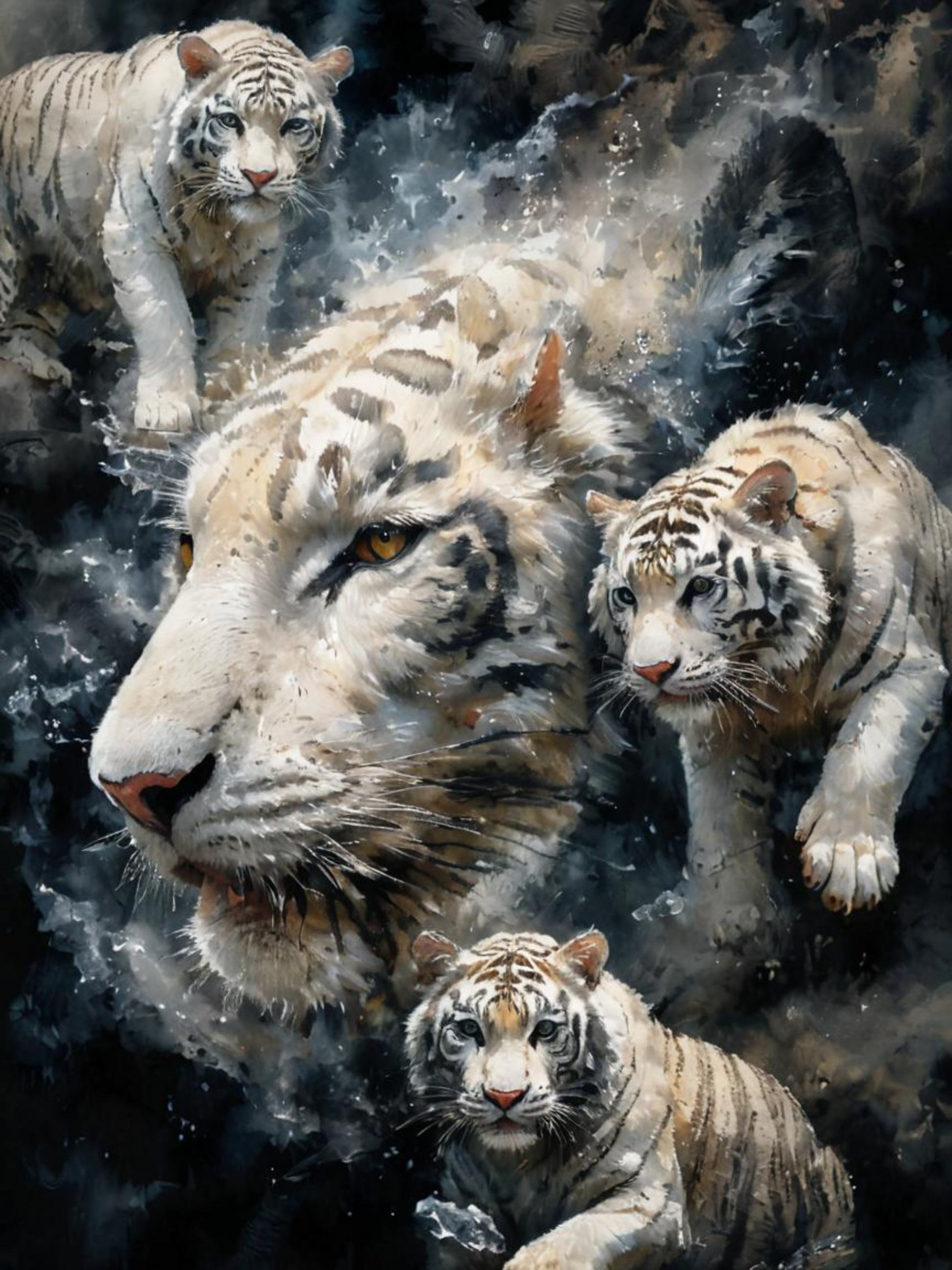 Whitetiger Collage Diamond Art Kit
