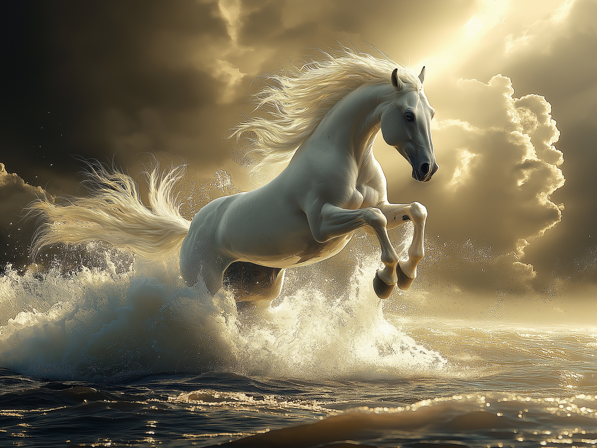 Horse From The Sea Diamond Art Kit
