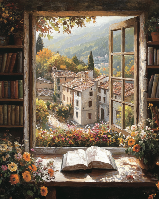 Book By The Window Diamond Art Kit
