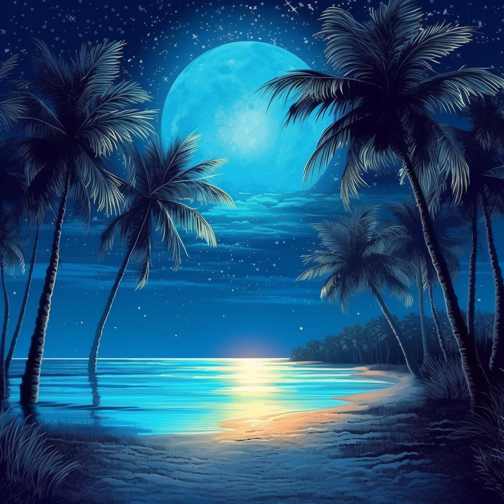 Bluemoon Beach Diamond Art Kit