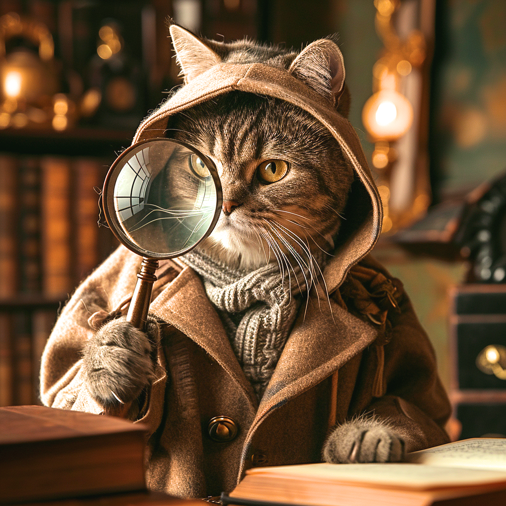 Inspector Cat Diamond Art Kit