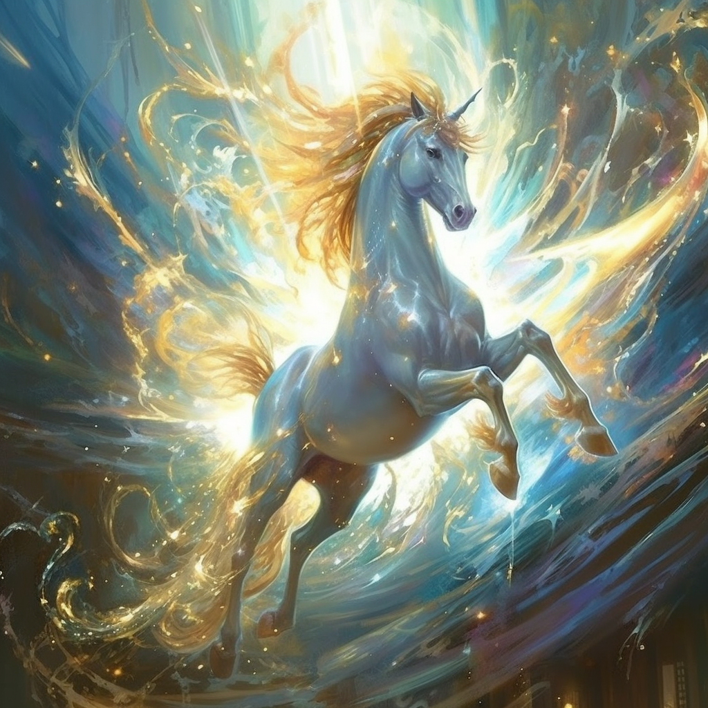 Magic Light Unicorn Diamond Art Kit