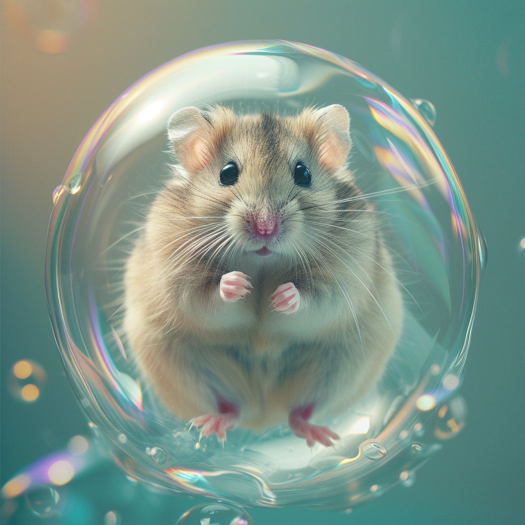 Hamster Bubble Diamond Art Kit