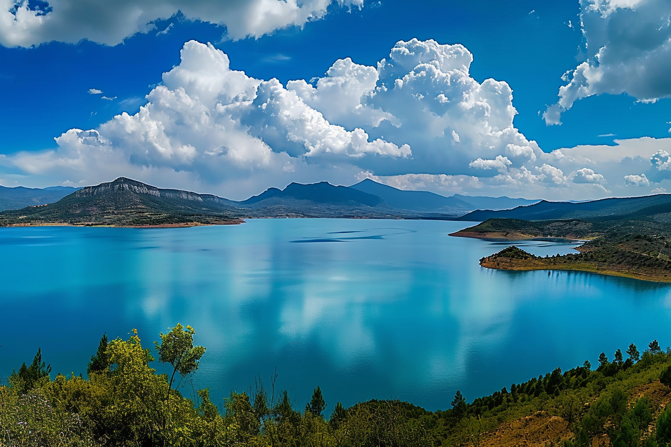 Beautiful Blue Lake Diamond Art Kit