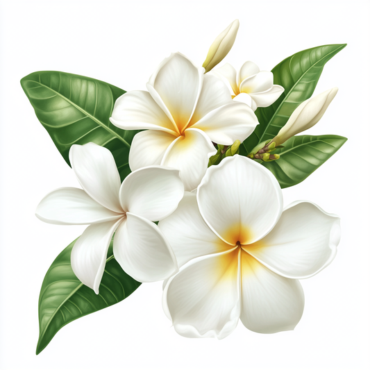 Yellow Center Jasmine Flowers Diamond Art Kit