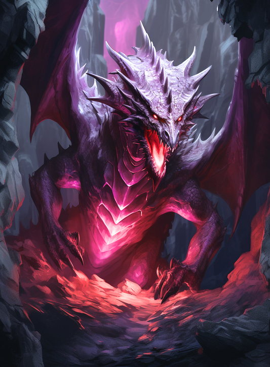Glowing Mouth Dragon Diamond Art Kit