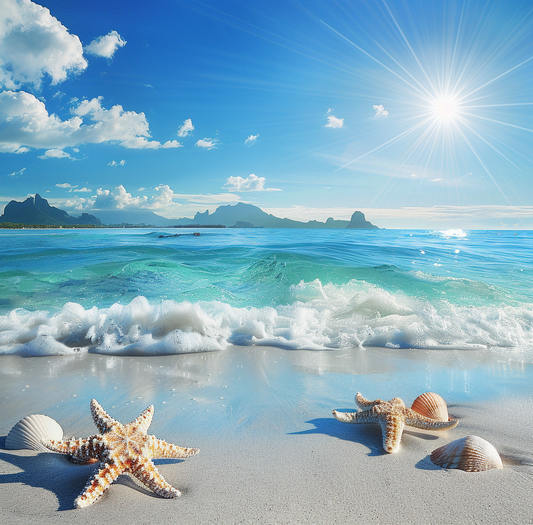 Frothing Surf Shells Diamond Art Kit