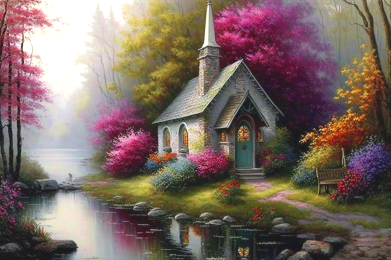 Green Door Church Diamond Art Kit