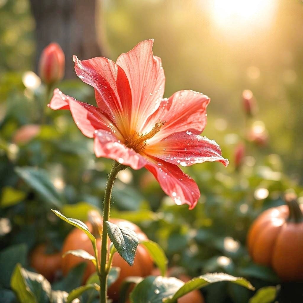 Flower In Pumpkins Diamond Art Kit