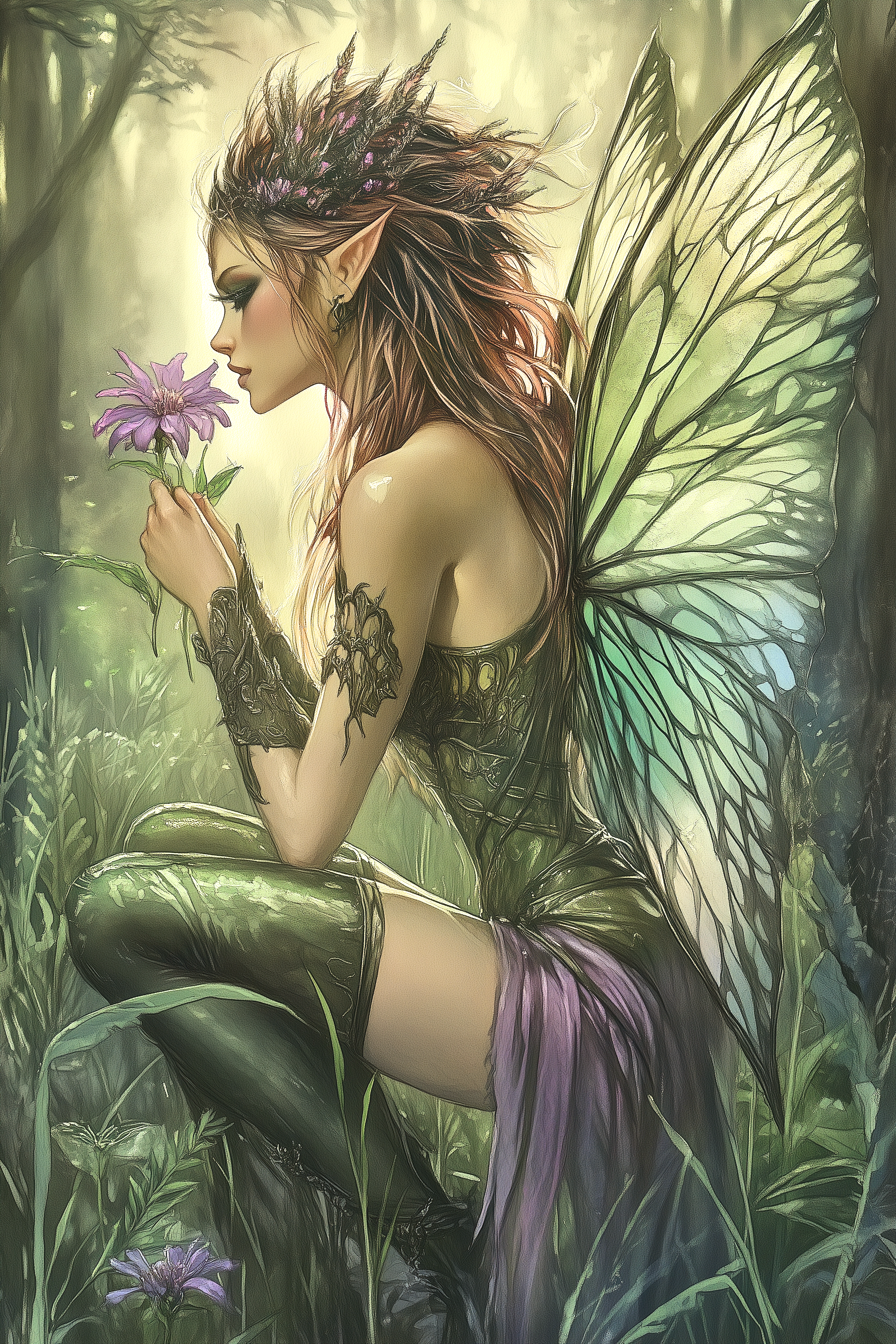 Spiked Hair Fairy Diamond Art Kit
