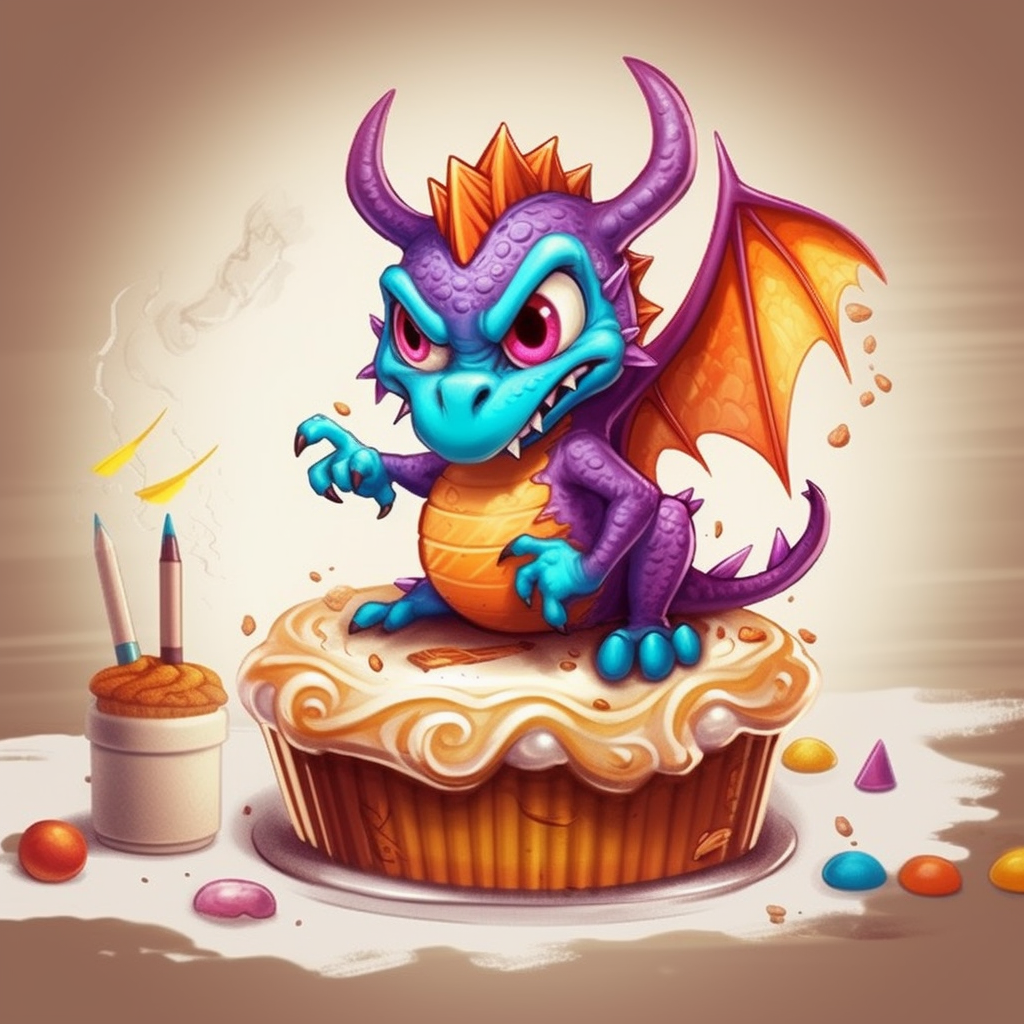 Cupcake Dragon Diamond Art Kit