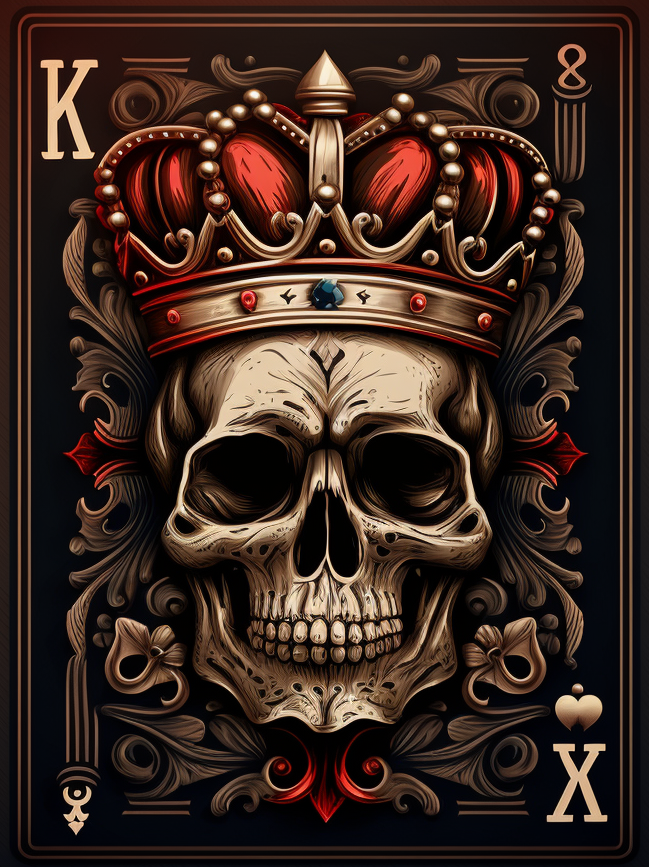 Skull King Card Diamond Art Kit