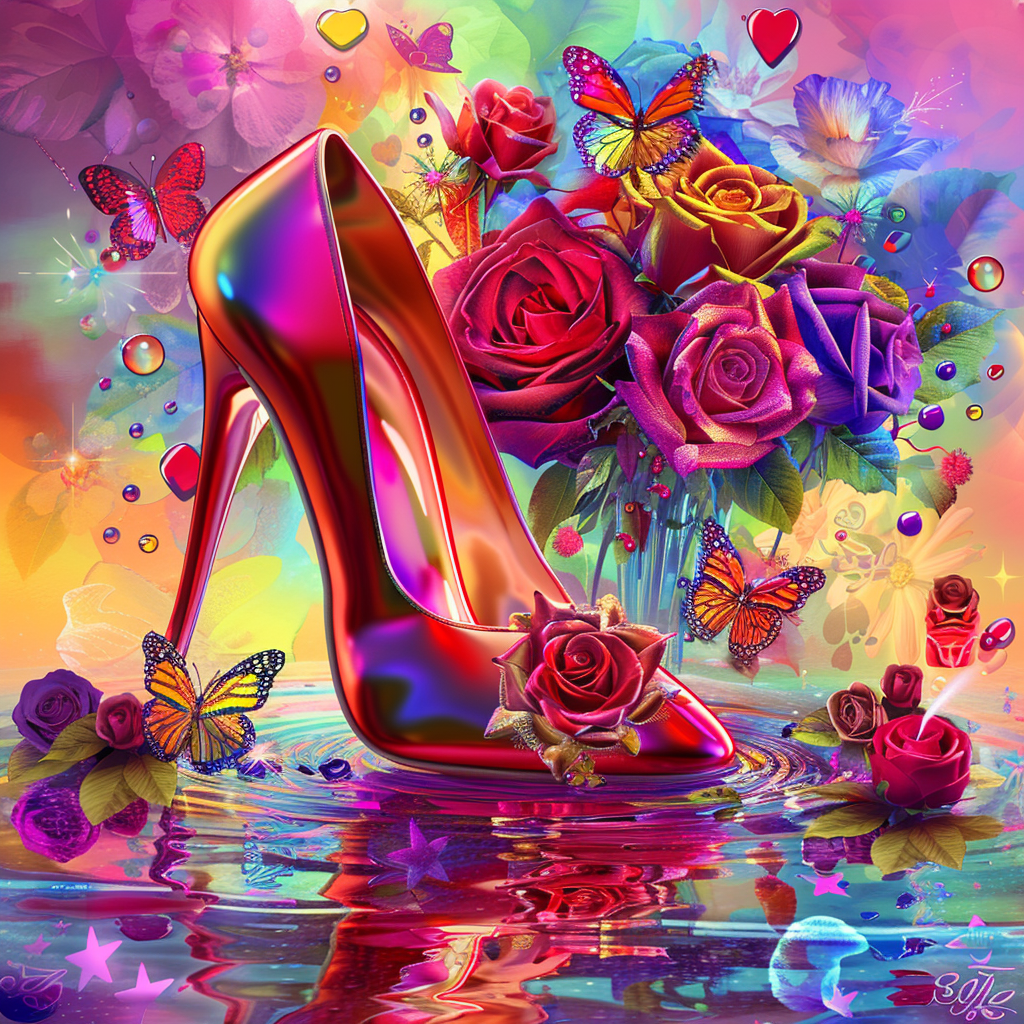Colorful Stilleto Flowers Diamond Art Kit