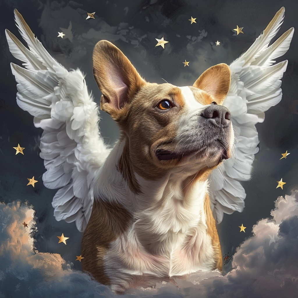 Angel Pitbull Diamond Art Kit