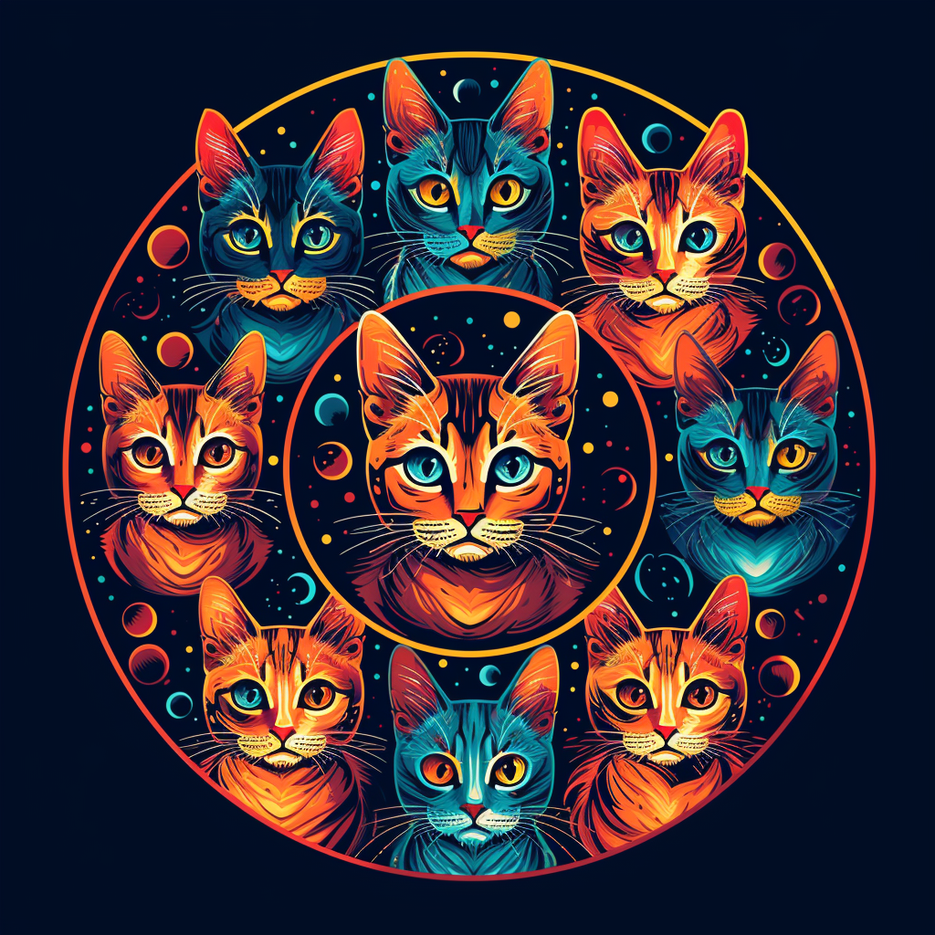 Cat Face Mandala Diamond Art Kit