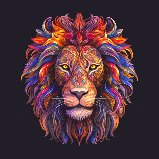 Pattern Lionhead Diamond Art Kit
