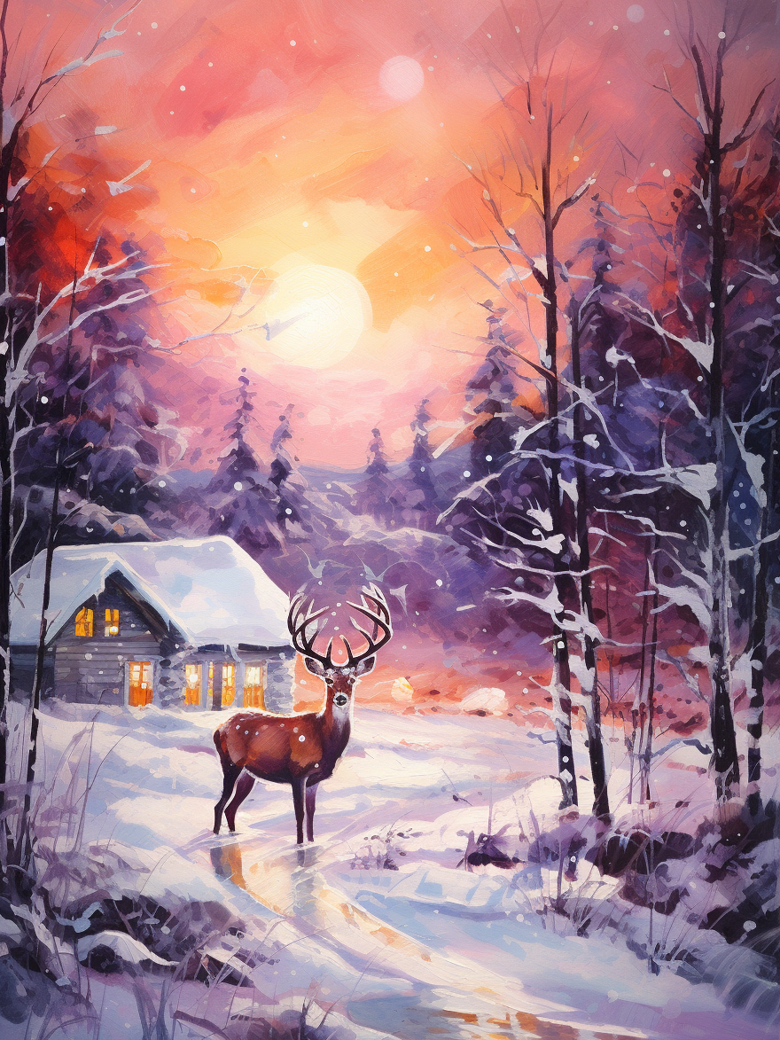 Snowy River Deer Diamond Art Kit