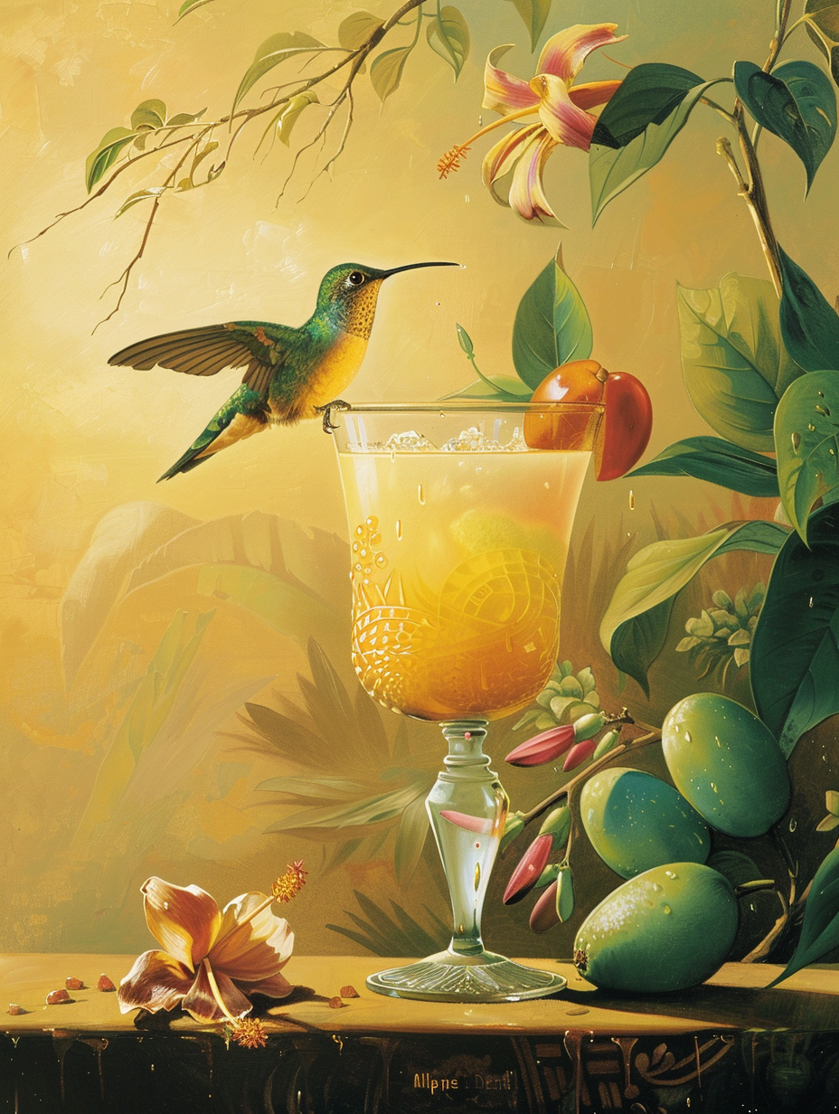 Hummingbird On A Glass Diamond Art Kit
