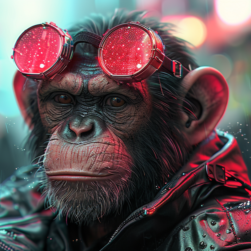 Cyberpunk Chimp Diamond Art Kit