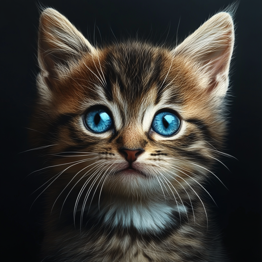 Intent Blue Eyes Kitten Diamond Art Kit