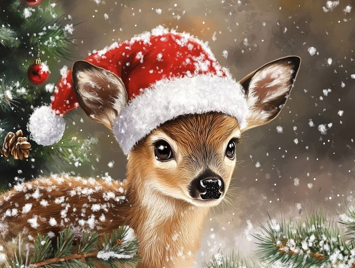 Christmas Fawn Diamond Art Kit