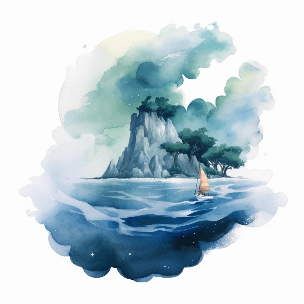 Sailboat Island Diamond Art Kit