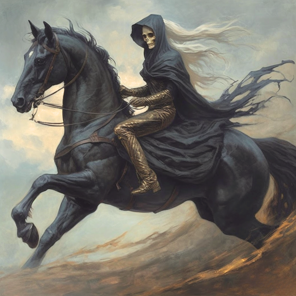 Blackhorse Skeleton Rider Diamond Art Kit