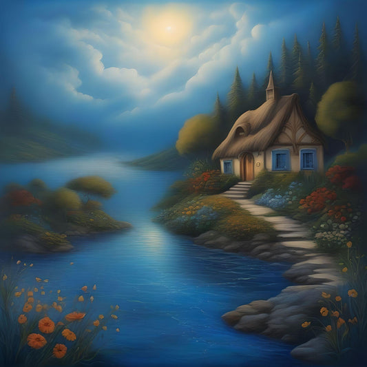Riverside Cottage Diamond Art Kit