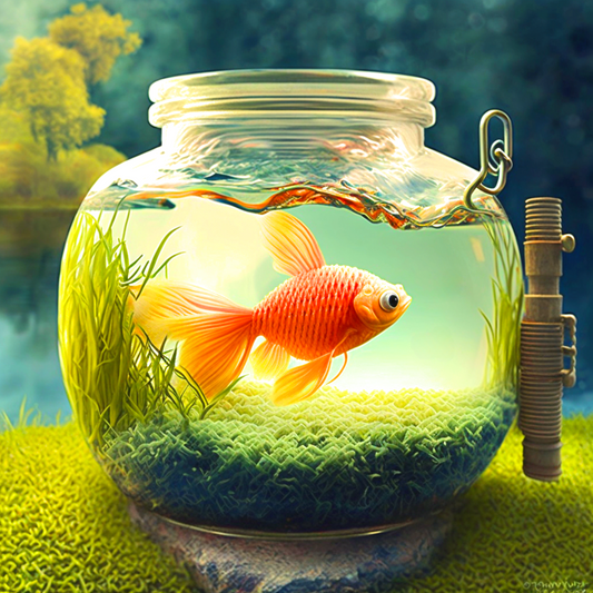 Fish In A Vase Diamond Art Kit
