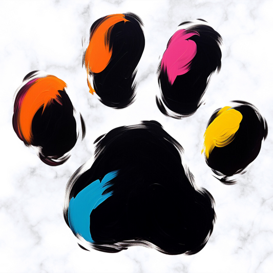 Abstract Pawprint Diamond Art Kit