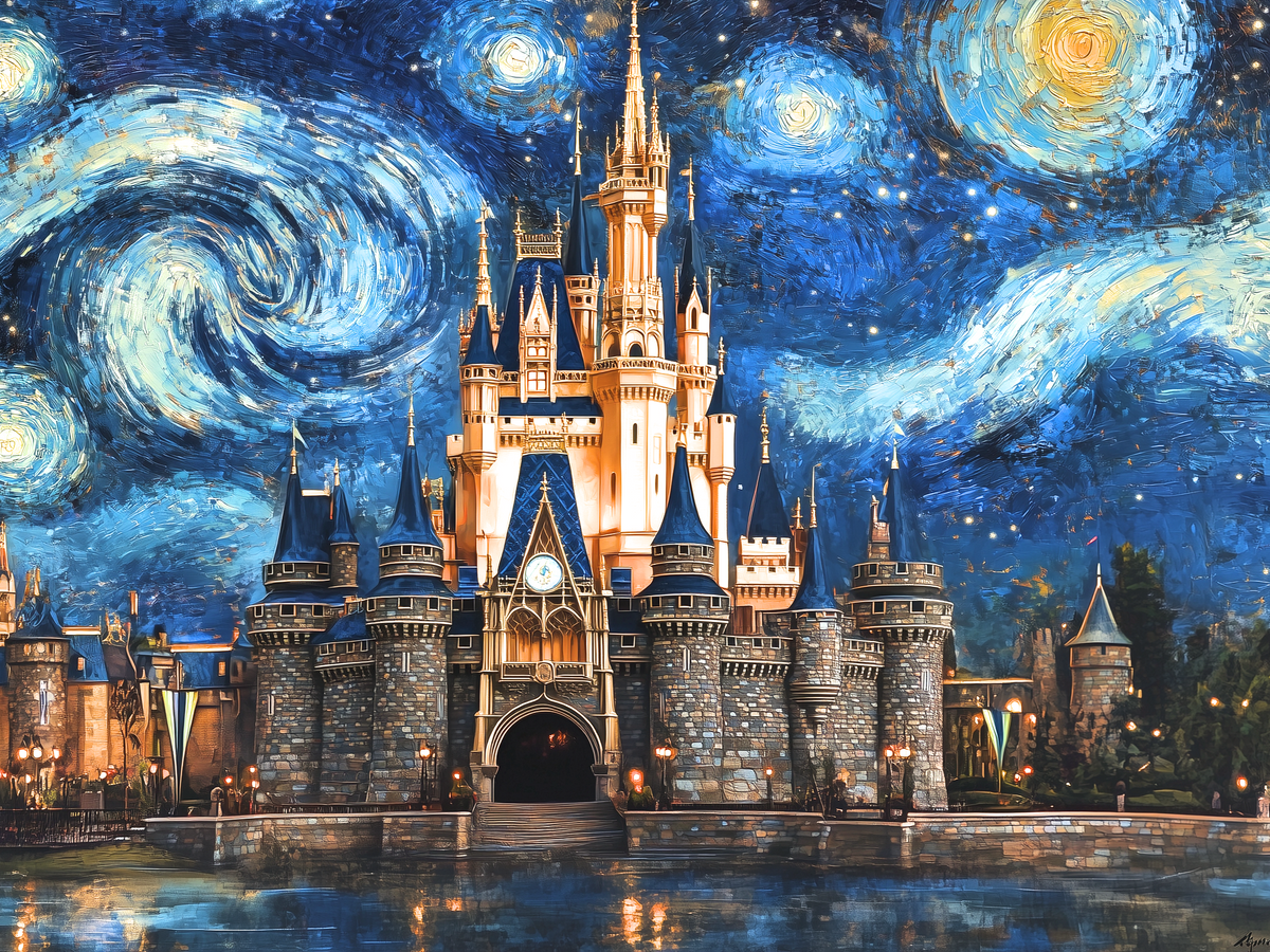 Castle And Starry Sky Diamond Art Kit