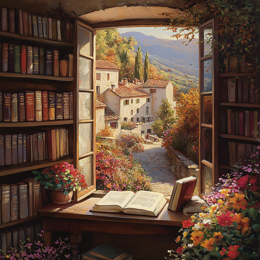 Desk By The Window Diamond Art Kit