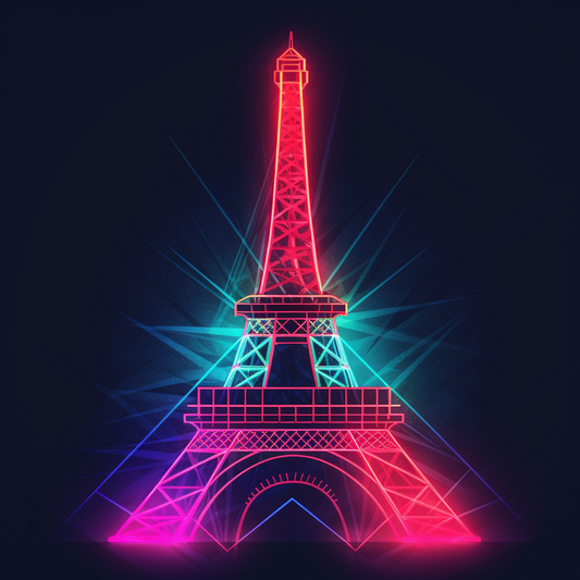 Glowing Eiffel Tower Diamond Art Kit