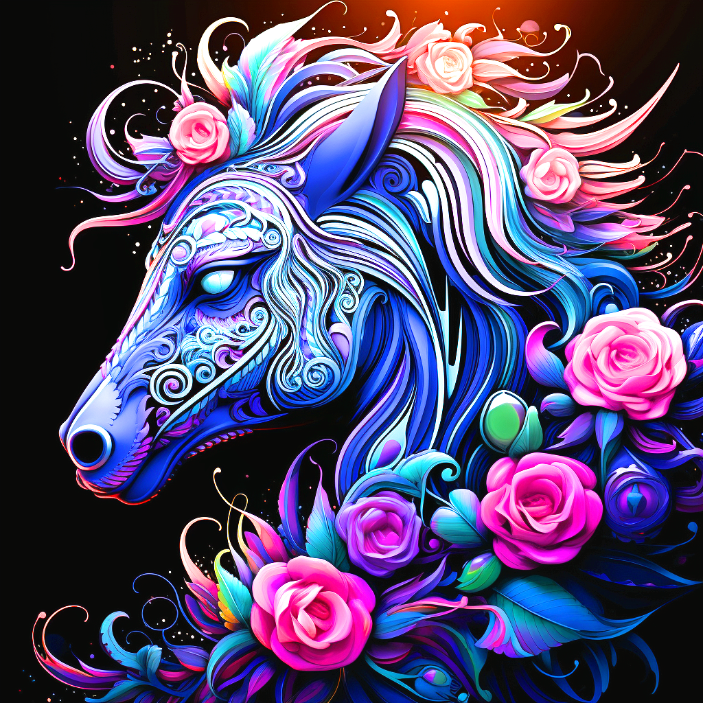 Purple Swirl Unicorn Diamond Art Kit