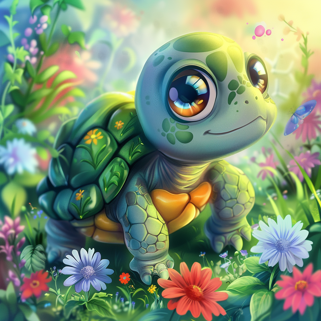 Green Shell Littleturtle Diamond Art Kit