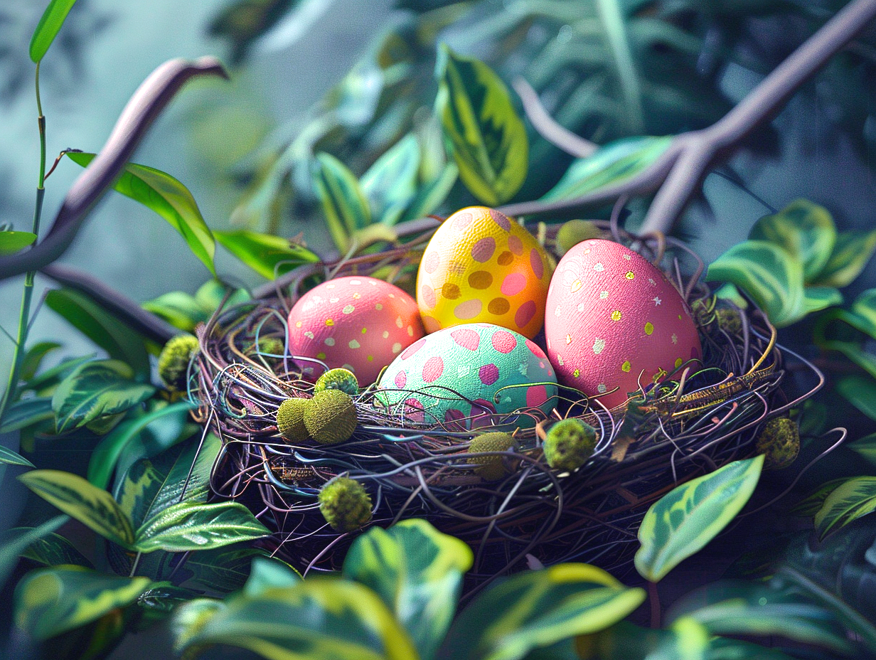 Four Spotted Eggs Nest Diamond Art Kit