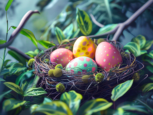 Four Spotted Eggs Nest Diamond Art Kit