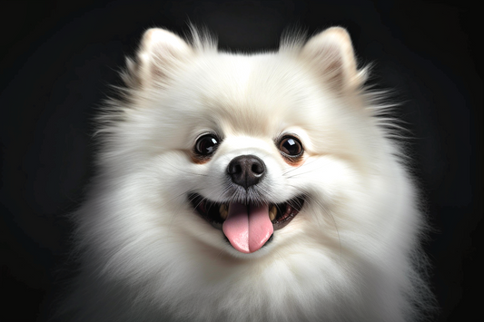 White Pomeranian Diamond Art Kit