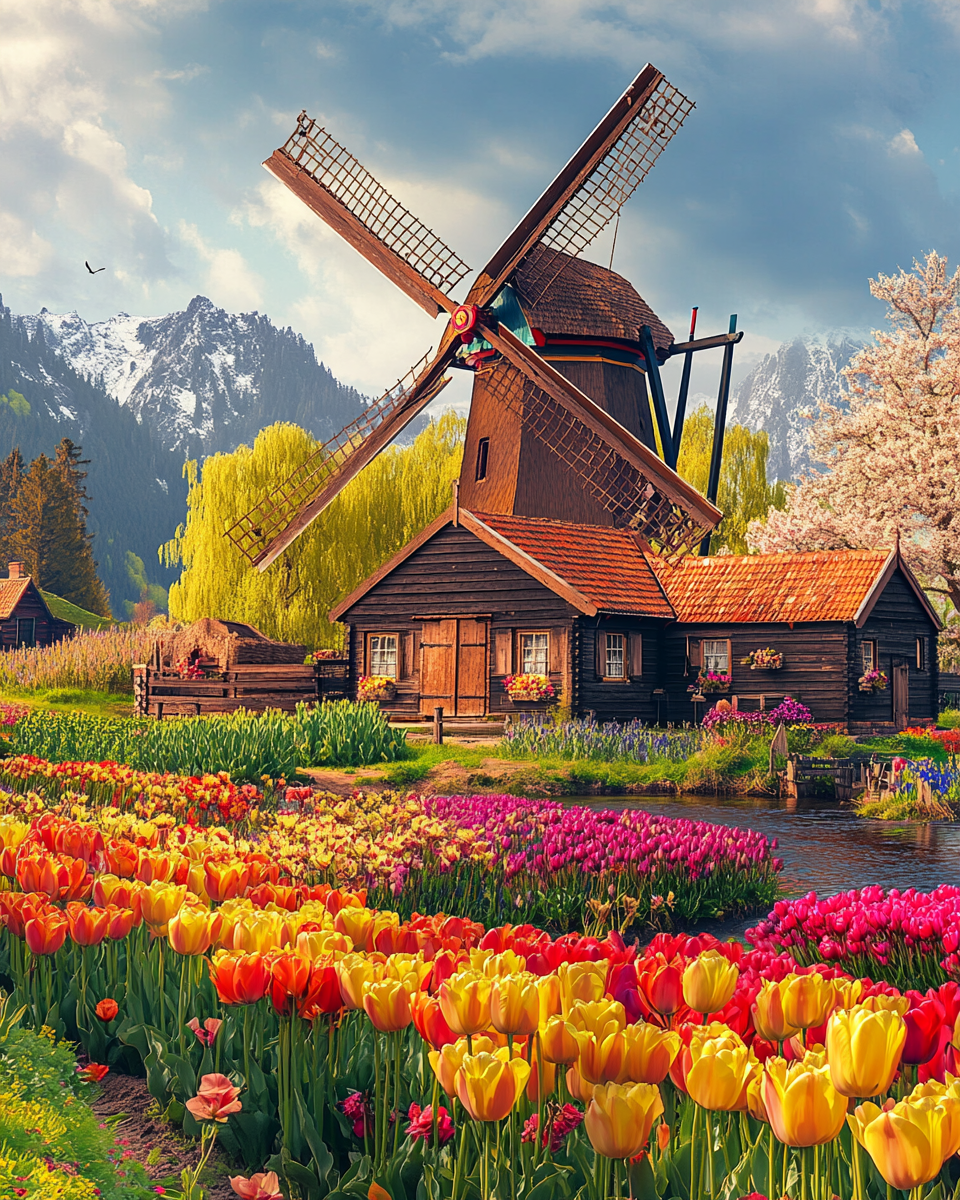 Windmill Home Diamond Art Kit