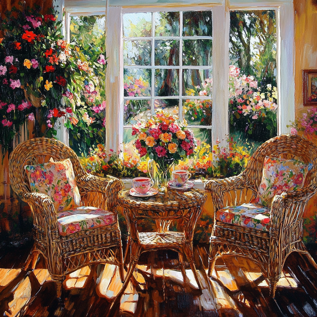 Flower In The Sitting Room Diamond Art Kit