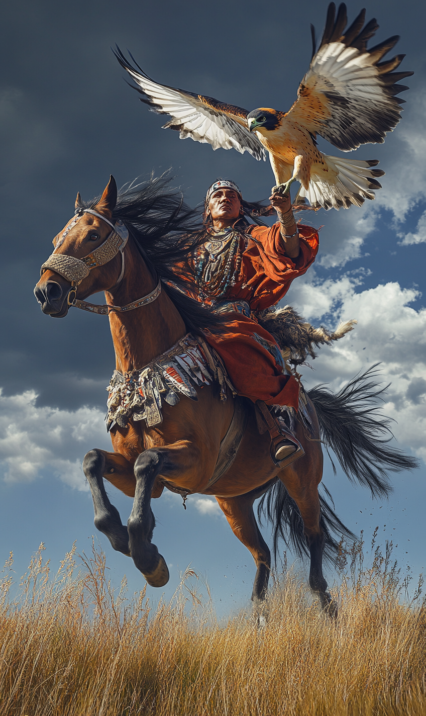 Eagle And Indian Diamond Art Kit